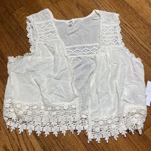 NWT! Garage Lace Vest